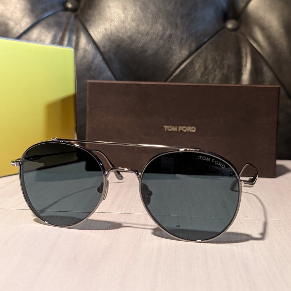 Tom Ford 'Declan' Metal Aviator Sunglasses